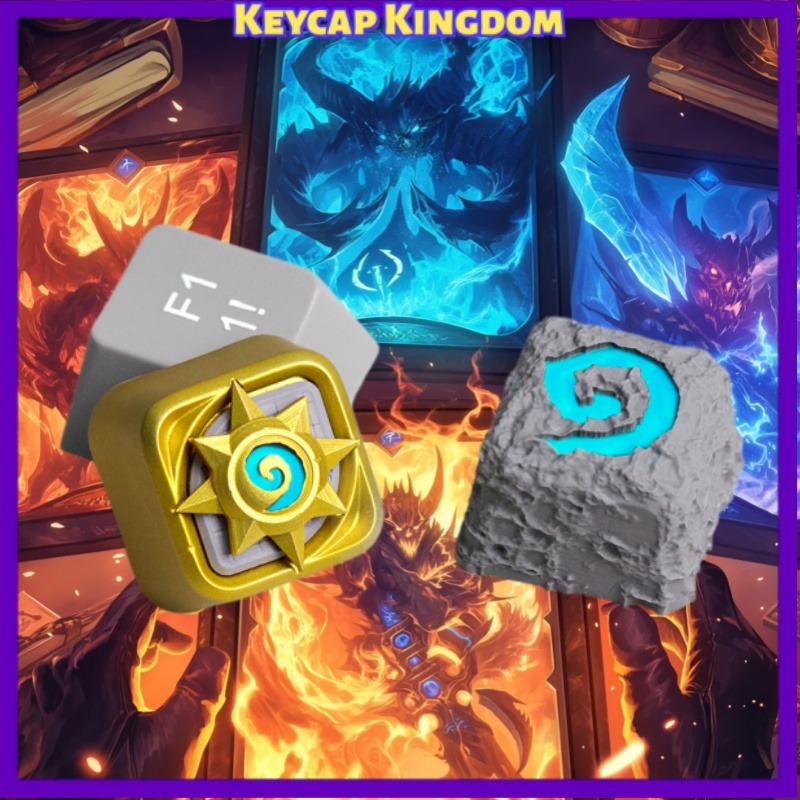 Gaming Accessories To 3D Print - Hearthstone WOW Keycap Personalisasi 3D Dicetak
