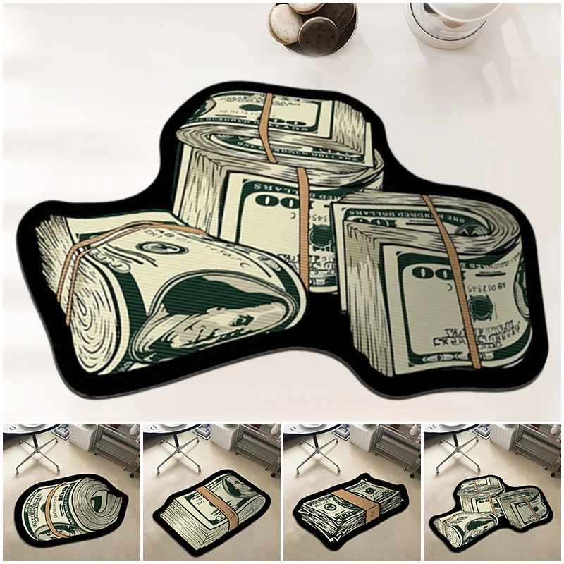 Gaming Accessories For Bedroom - Karpet bentuk uang kreatif, keset pintu