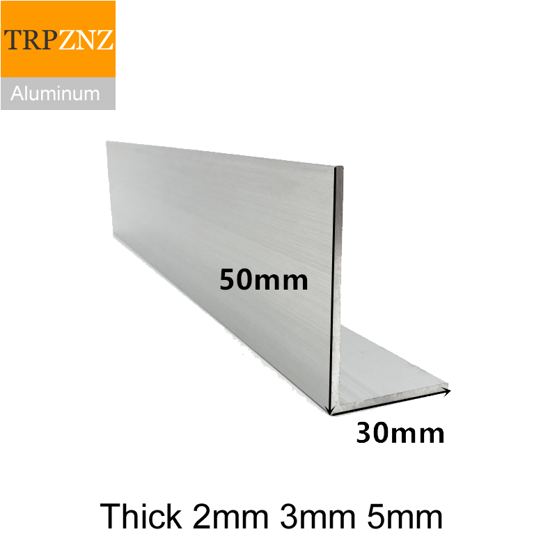 Desk Corner Mat - 30x50mm, Tebal 2mm 3mm 5mm, Aluminium