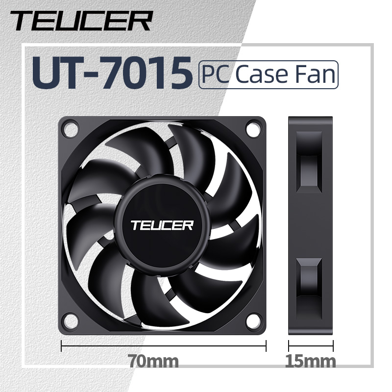 Gaming Accessories Storage - Teucer UT-7015 7Cm Kipas Pendingin Chassic