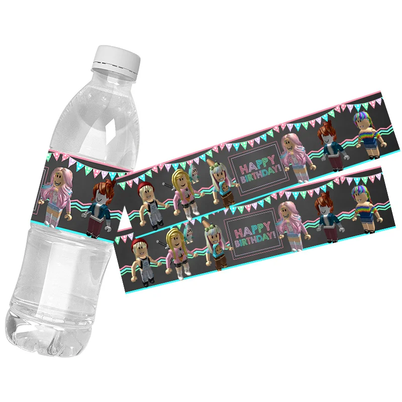 24 Buah Label Botol Air Dekora - Gaming Accessories Roblox ulasan dan harga