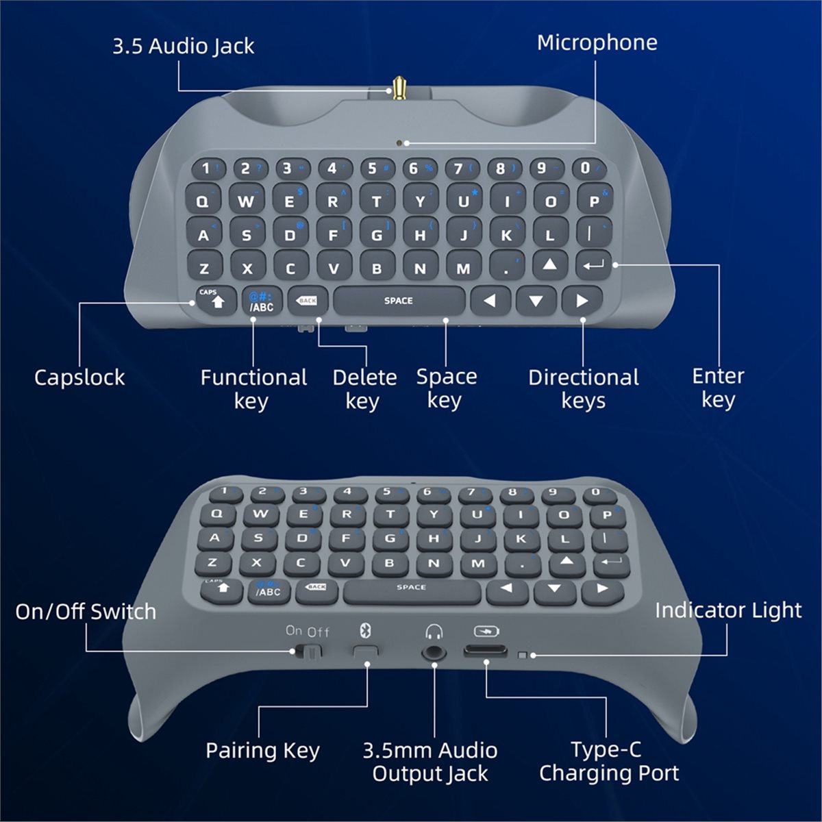 Goodidea 3.5Mm Keyboard Nirkab - Gaming Accessories Controller ulasan dan harga
