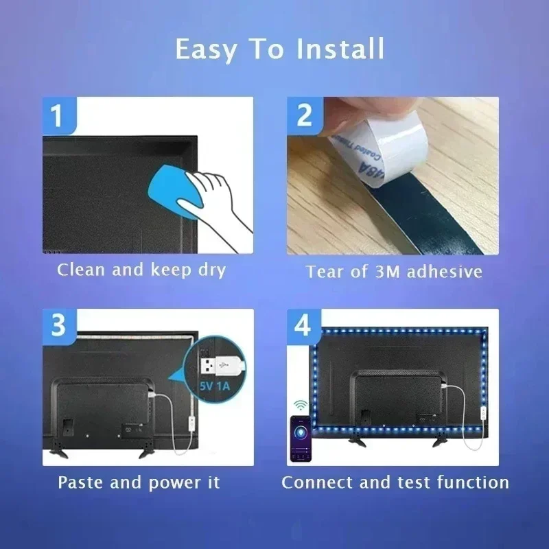 1-30M Aplikasi Bluetooth RGB 5 - Gaming Accessories For Bedroom ulasan dan harga