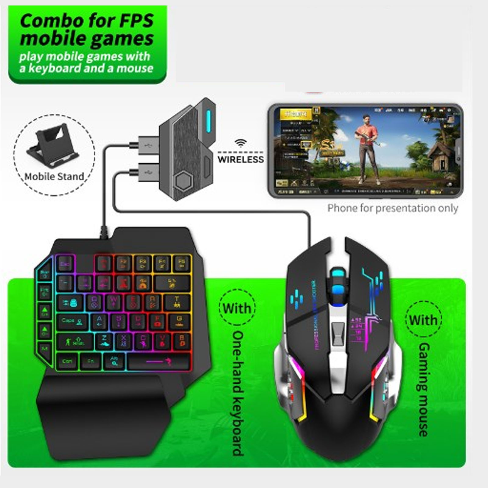 Set Konverter Mouse Keyboard K - Gaming Accessories Phone ulasan dan harga