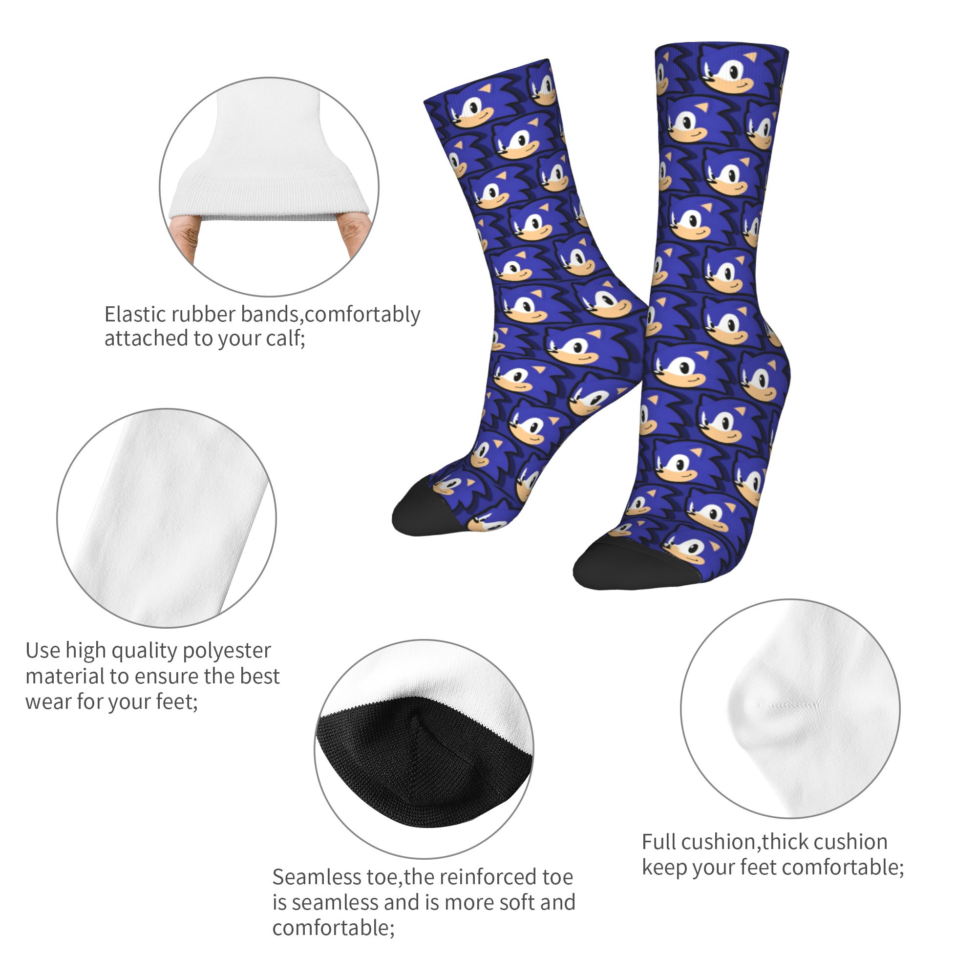 Kaos Kaki SONICED Pria Wanita  - Youtube Gaming Accessories ulasan dan harga